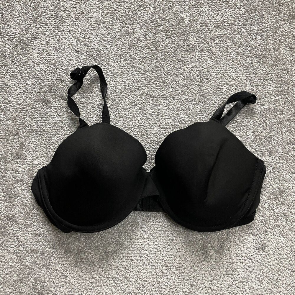 Fruit Of The Loom FT487 T Shirt Bra Underwire Womens Size 38C Polyester Black